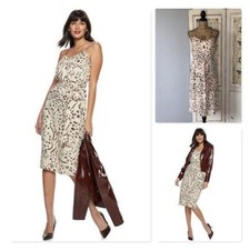 Nine West belted slip dress Sz L NWT