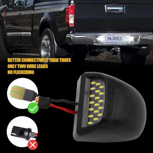 2 PIEZAS Conjunto de Luz de Placa LED para Chevy Silverado GMC Sierra 1500 2500 - Imagen 7 de 15
