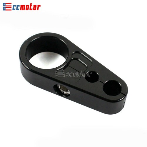 1" 25mm Moto Frame Handlebar Cable Clamp Clutch Brake for Harley Davidson Black - Picture 7 of 9