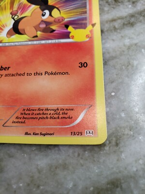 tepig mcdonalds pokemon card (13/25) [McDonald's 25th Anniversary] Colorless Artist 2011 Pokmon Tepig McDonald's Happy