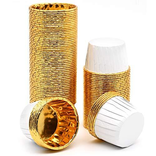 100 Pezzi Pirottini per Muffin, Pirottini da Forno USA e Getta, Pirottini (j5m)