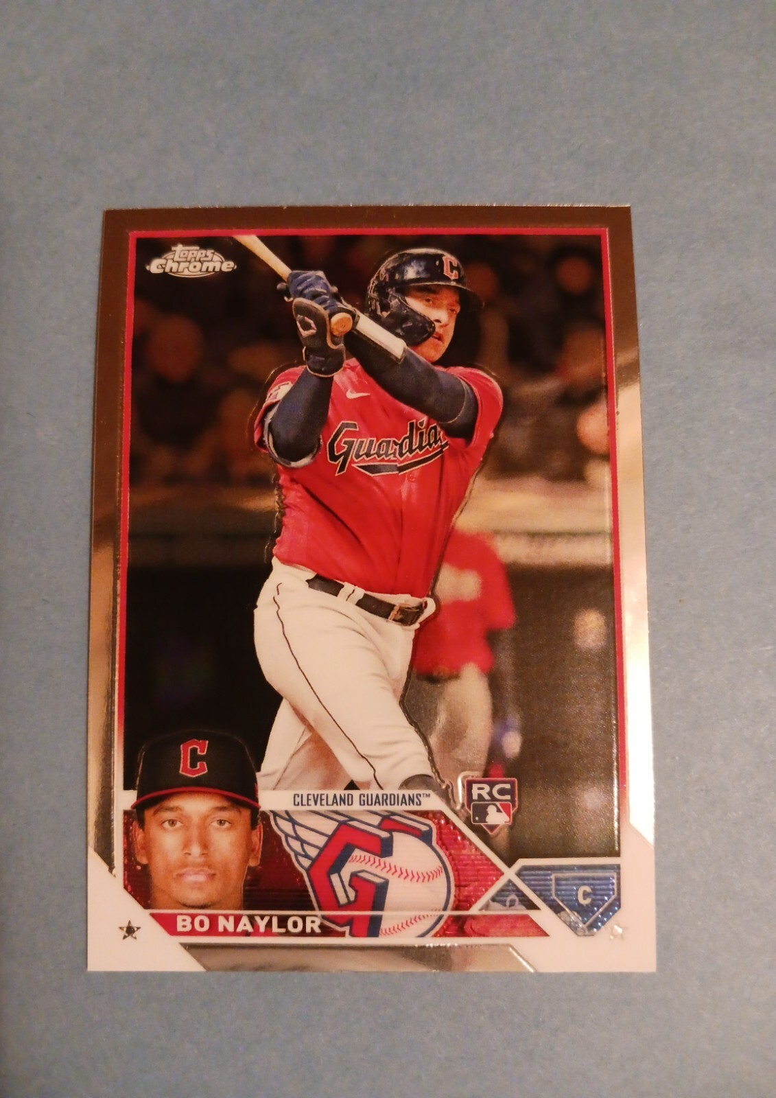 2023 Topps Chrome Baseball #54 Bo Naylor RC Cleveland Guardians 
