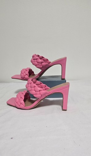944 BCBG Generation Womens Pink Slip On Sandal Pumps Braided Slide Mem Foam SZ 8 - 第 1/8 張圖片