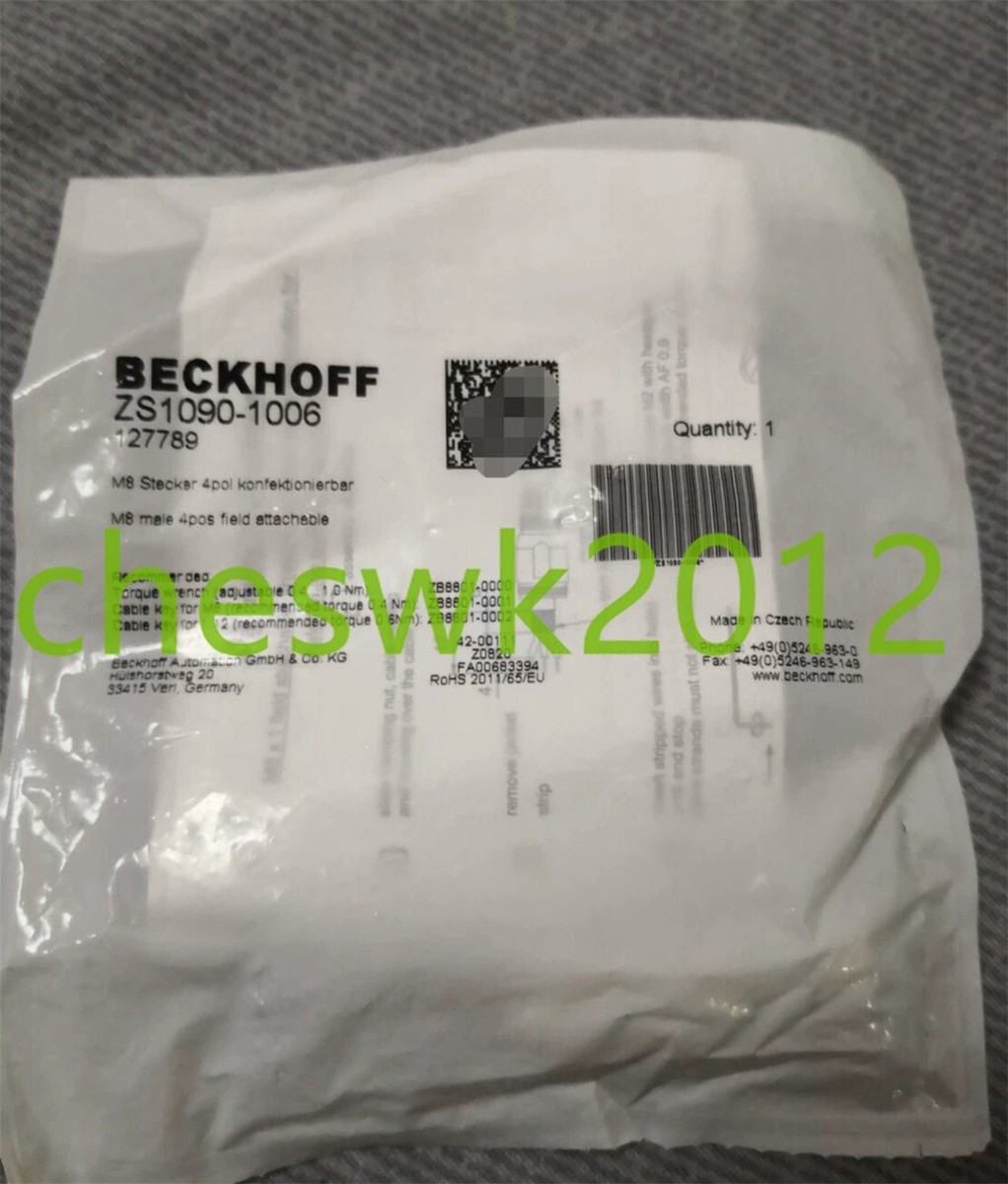 1 pcs NEW IN BOX BECKHOFF plug ZS1090-1006 | eBay