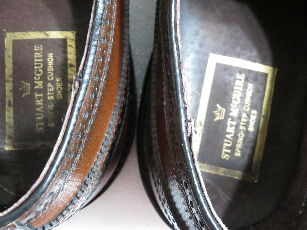 Rare Vintage beauty! STUART McGUIRE step cusion long wingtip 