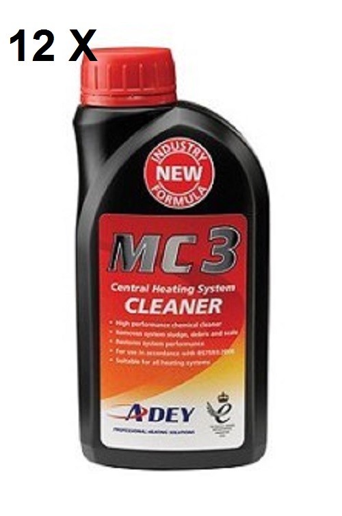12 X 500ML ADEY MAGNACLEAN MC3 CENTRAL HEATING CLEANER