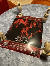 Jimmy Page Robert Plant No Quarter Unledded Original Promo Poster 24 x 18