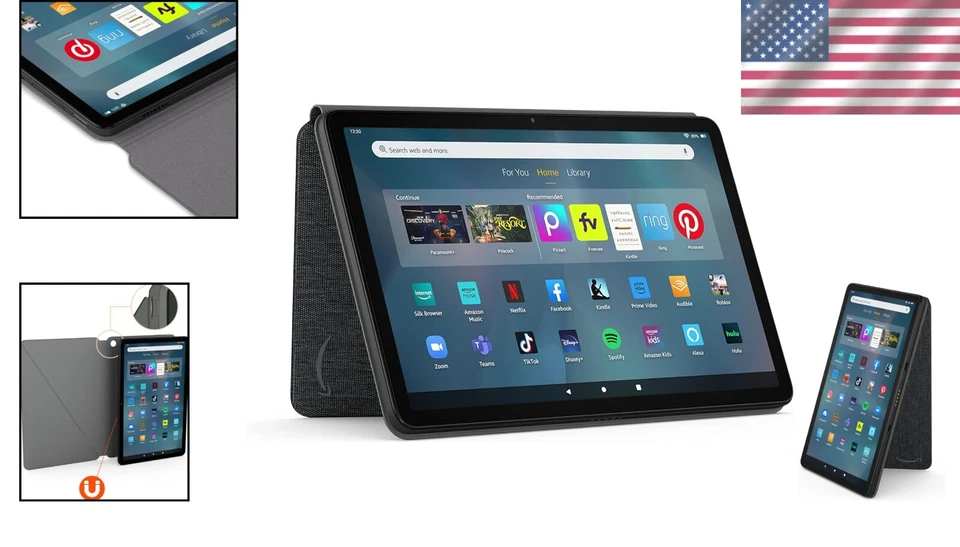 Fire Max 11 Tablet Slim Magnetic Cover with Built-In Stand - Ultimate Protection - Image 2 of 4