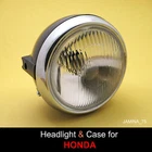 Honda XL100 XL125 XL175 XL250 XL350 MT125 6" Headlight 6 V. + Rim Ring + Case