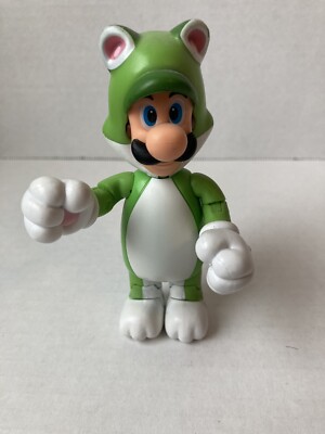 Jakks Super Mario 4 Inch World of Nintendo Series Cat Luigi