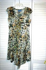 Simply Vera/Vera Wang Sleeveless Small Amimal Print Dress/preowned