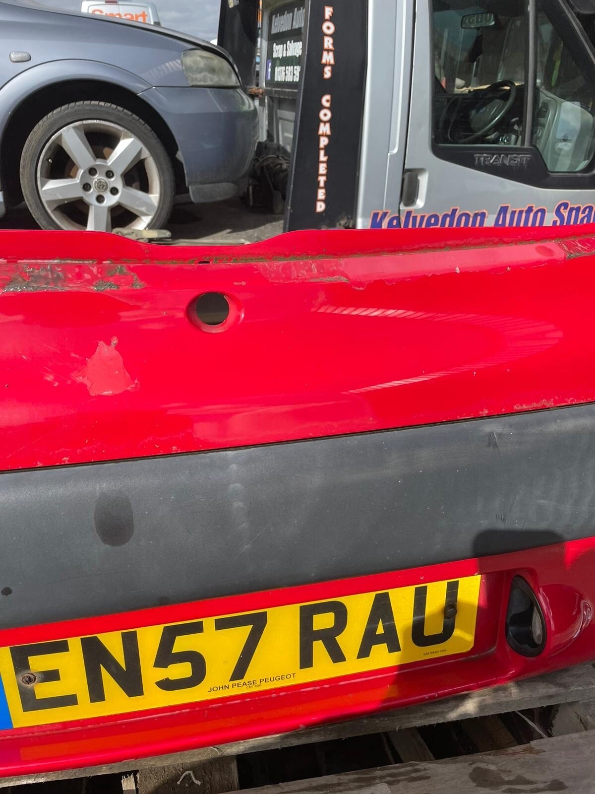 2007 Peugeot 107 MK1 Rear Bumper Complete Red Paint Code KJH eBay