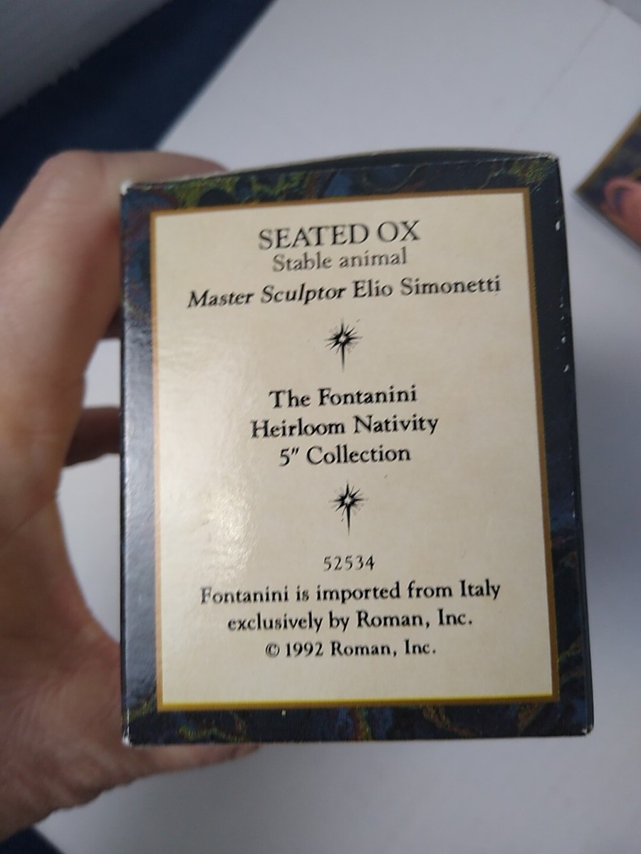 Fontanini THE OX Heirloom Nativity Collection 52534 Italy 1992 | eBay