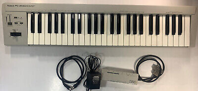 Vintage Roland 49 Key Midi Keyboard Roland Pc 0 W Mcr 1 Connector Box Ebay