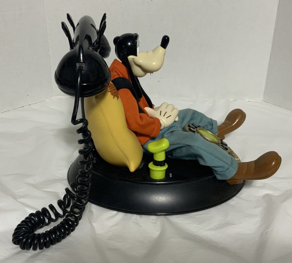 Vintage Disney Telemania Push Button “Goofy” Landline Phone