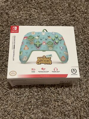 Animal Crossing Nintendo Switch Enhanced Wired Controller New Horizons Power A