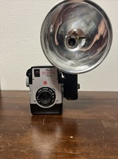 Vintage Kodak Brownie Bull's-Eye Film Camera With Flash 1954-1960 Untested