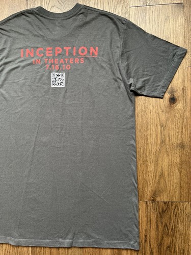 INCEPTION (2010) Official DiCaprio Movie Promo T-Shirt Medium AAA Merch - Picture 8 of 12