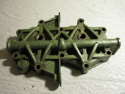 cylinder head   1950s Johnson RD-15  outboard green 