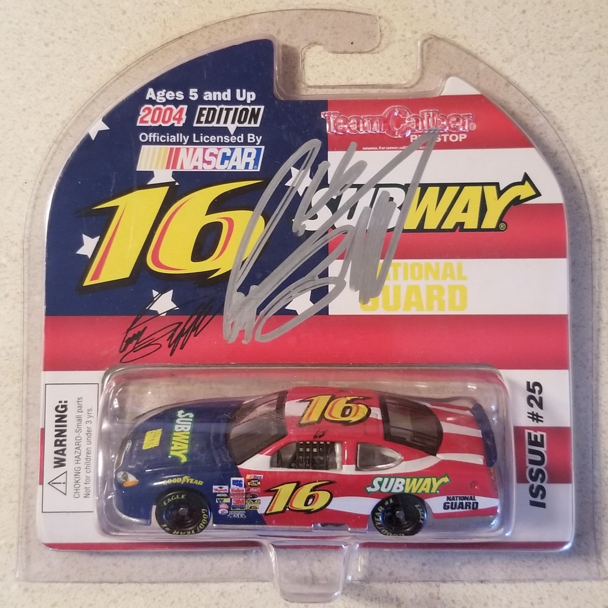 NASCAR autograph signed 1:64 scale diecast car CHOOSE YOUR DRIVER