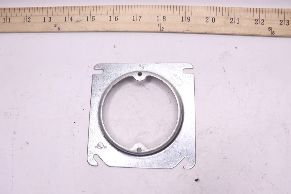 Raco Square Electrical Box Mud Ring 1Gang Galvanized Steel 5/8" Raised x 4" eBay
