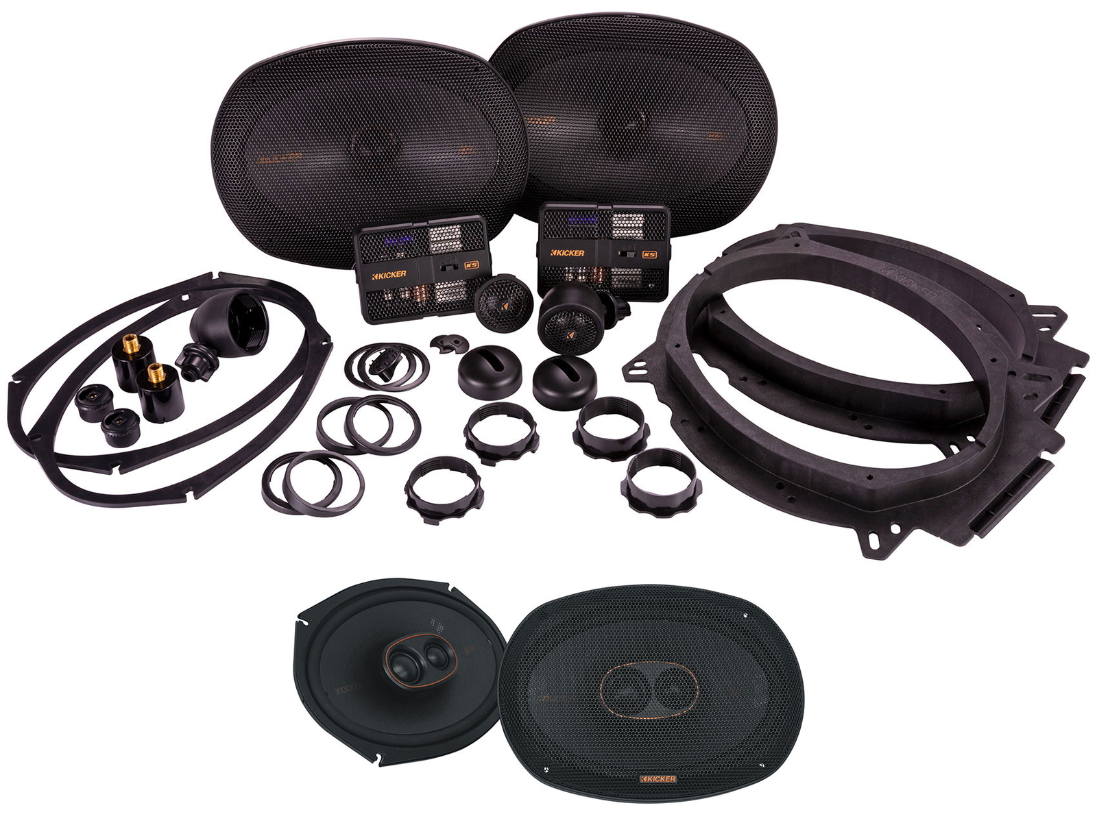 Пара автомобильных аудиосистем Kicker 51KSS6904 6x9 компонентных 2 51KSSC69304 коаксиальных динамиков 5129000₽