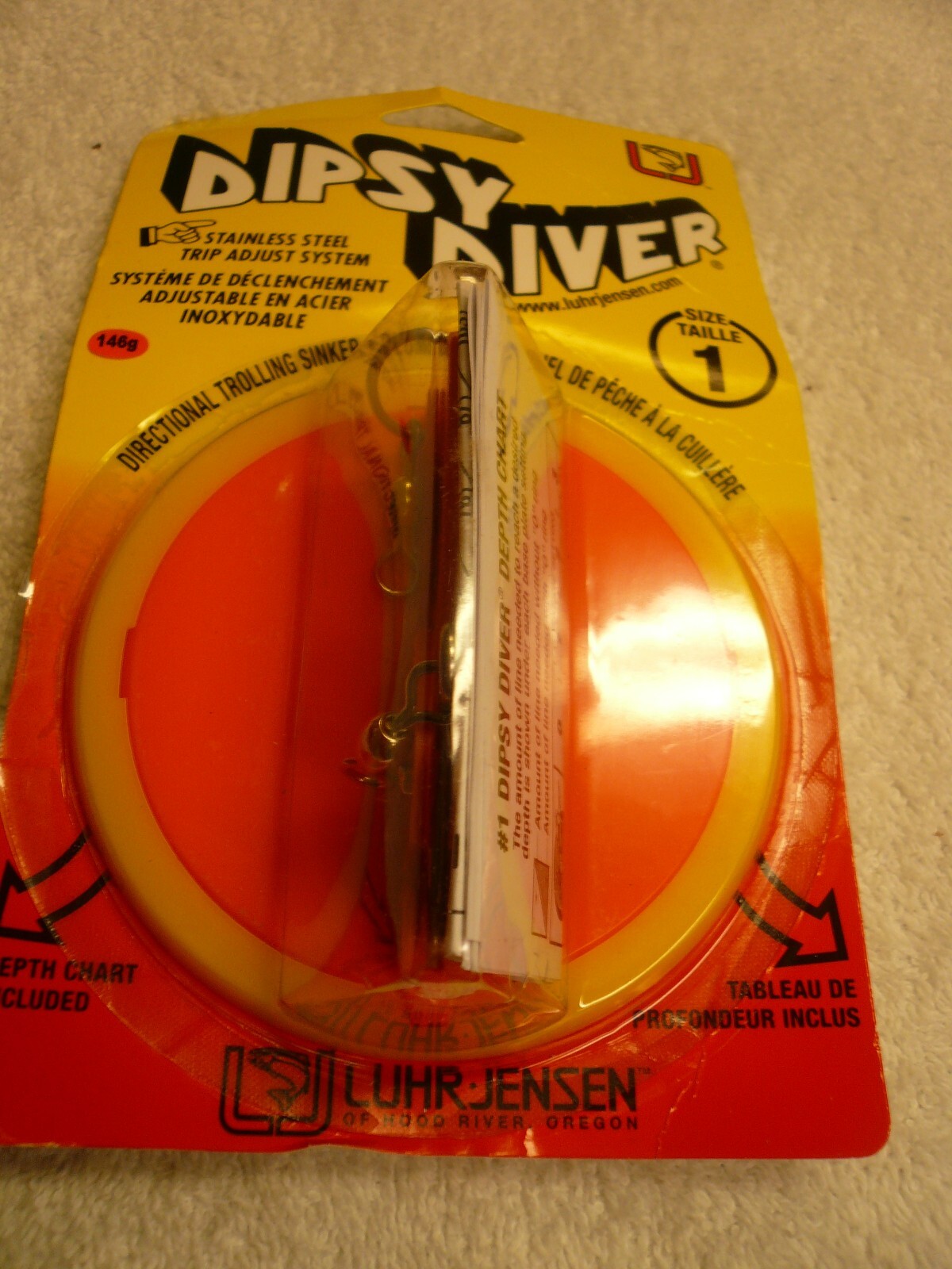 1 Ea. Luhr Jensen Dipsy Diver Size 1.. Stainless Steel Fire Sinker eBay