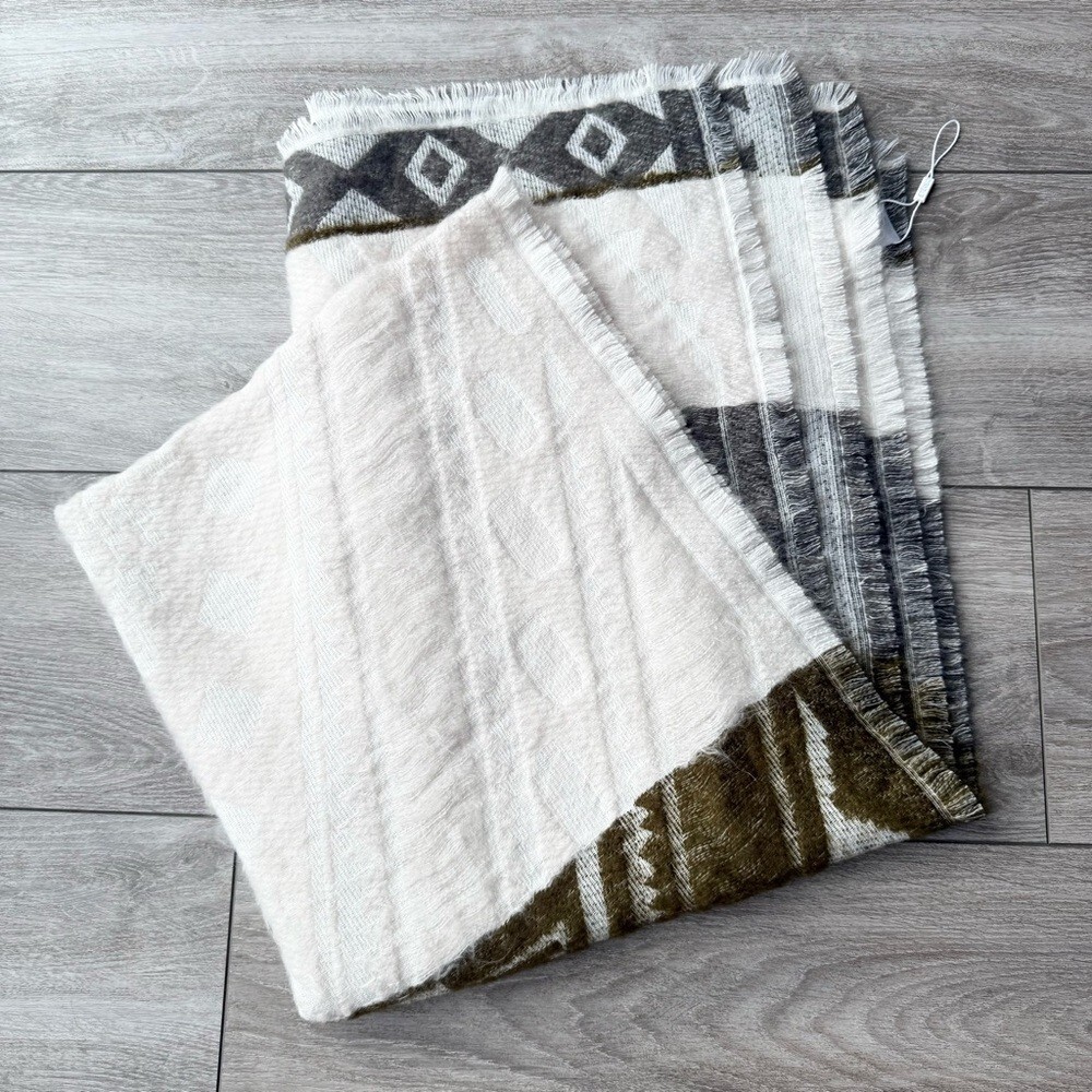 ETEREO Soft Fluffy Patchwork Tie Southwestern Pat… - image 5