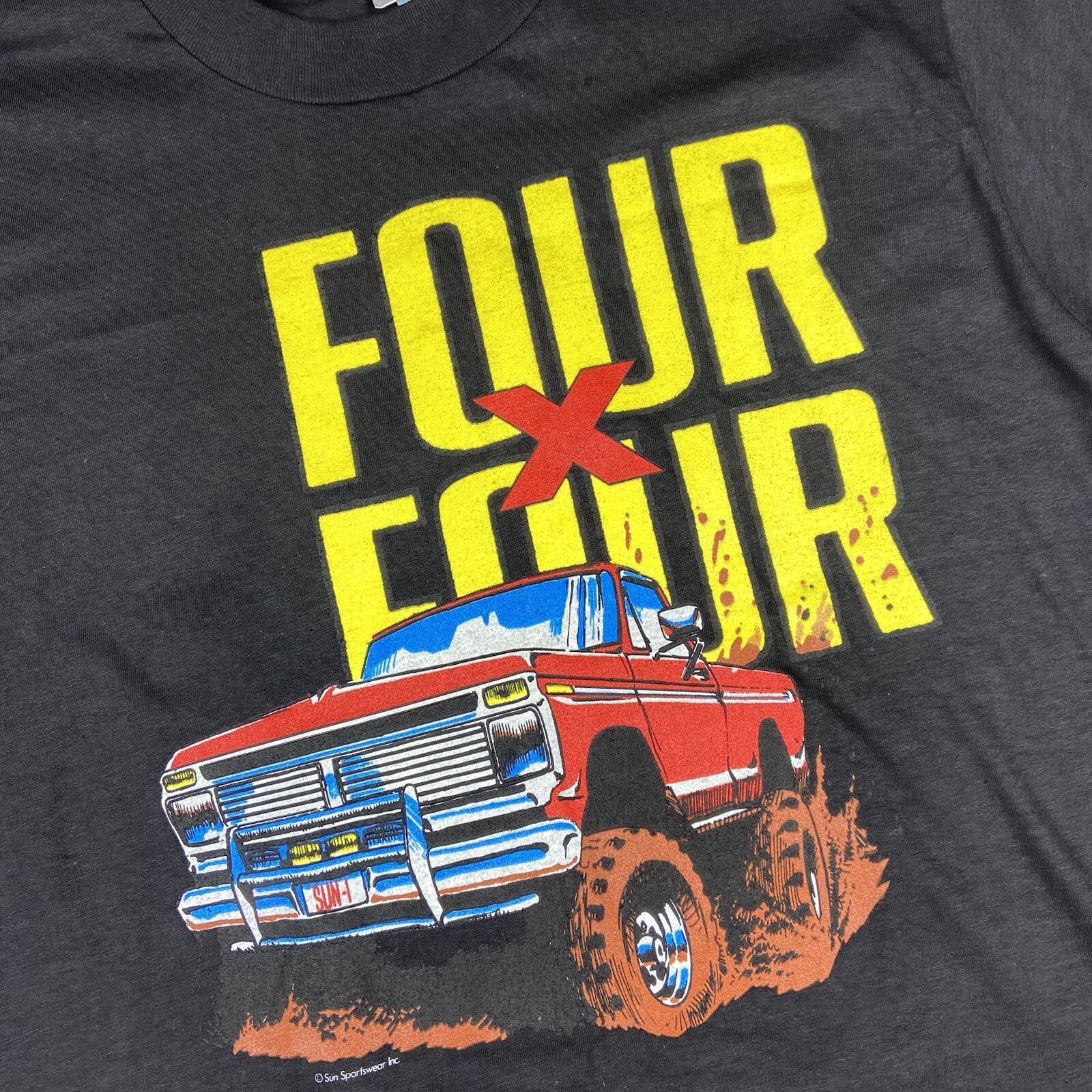 Sun Sportswear Vintage 90s 4x4 Truck Single Stitch T-Shirt XL