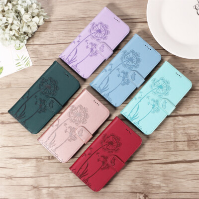 Pusteblume geprägt Brieftasche Etui Handy Hülle für Redmi Note 14 13 12 11 10 8T