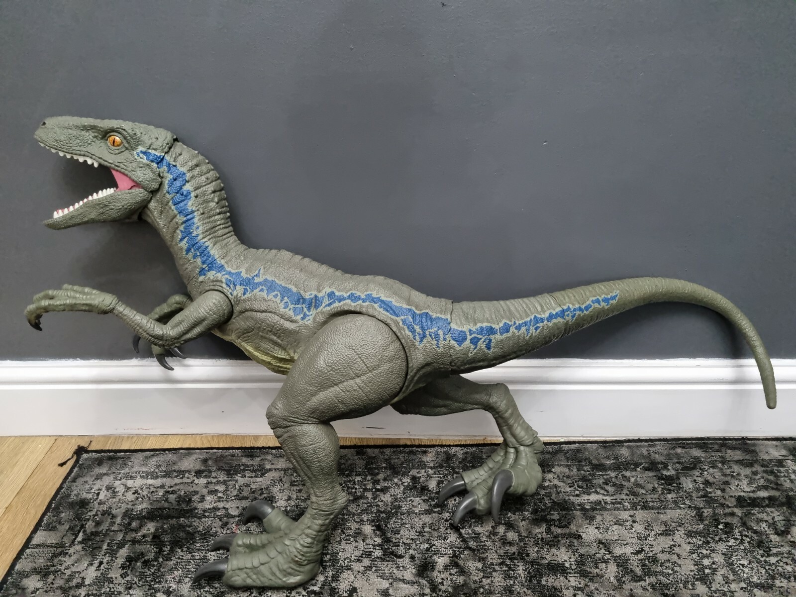 Mattel Jurassic World Velocirraptor Blue For Sale Online Ebay