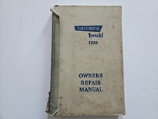 TRIUMPH HERALD 1200 OWNERS MANAUL