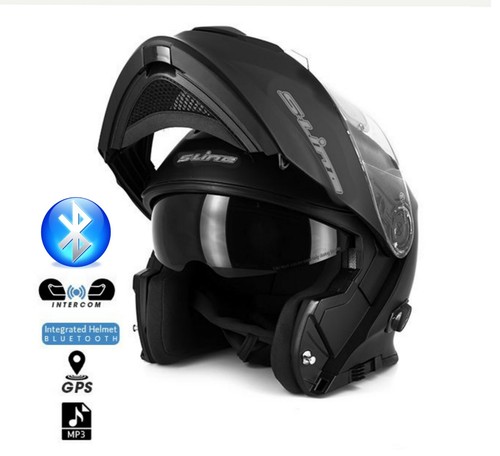 CASCO MODULARE CON INTERFONO BLUETOOTH INTEGRATO SLINE S550BT DA XS A XXL |  eBay