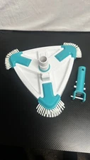 Pool Vacuum Head, Weighted Triangle Shape with Universal Rotatable hose