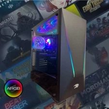 ARGB Gaming Desktop Computer i7 PC 64GB RAM 4TB SSD GTX 3050 W11P Custom Build