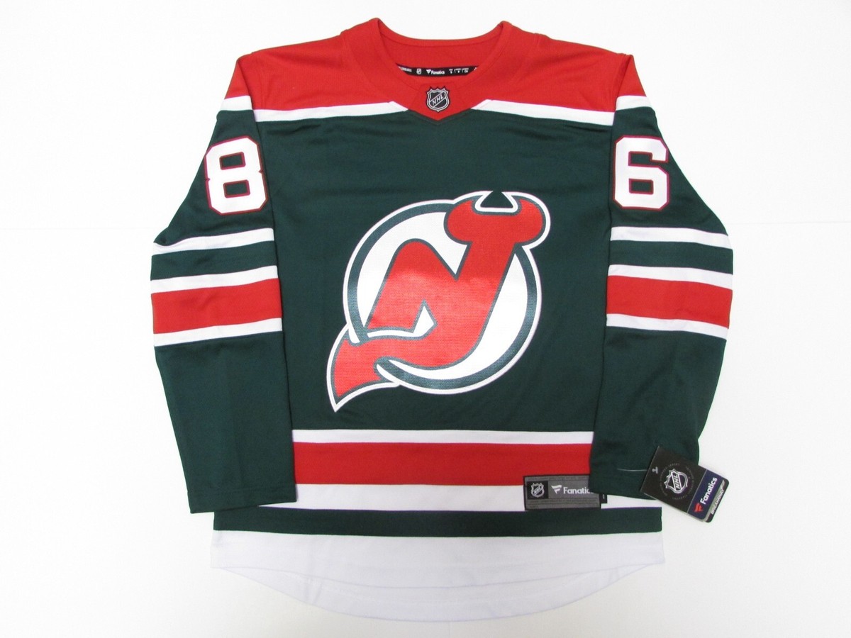 JACK HUGHES NEW JERSEY DEVILS REVERSE RETRO FANATICS HOCKEY JERSEY