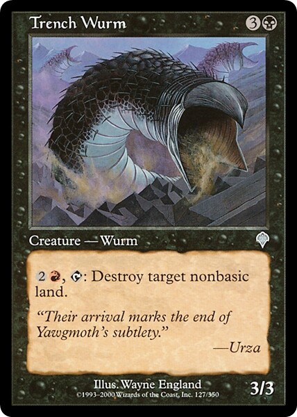 TRENCH WURM x1 mtg NM Invasion 1 Unc