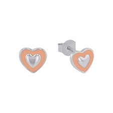 Princess Lillifee Children Earrings Silver Enamel Heart 2037935