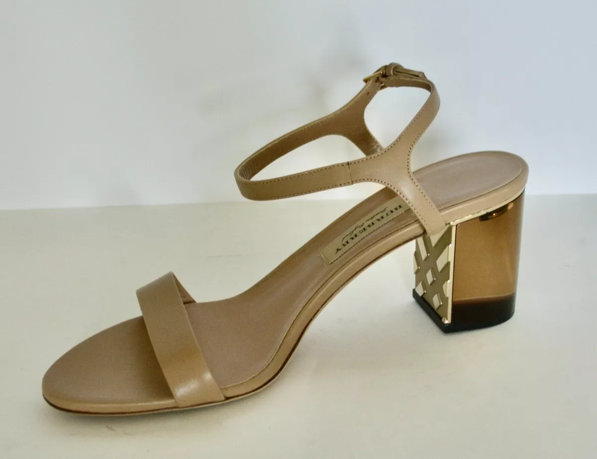 Burberry block heel store