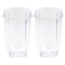2 Pack 16 oz Tall Cup Replacement Part for Magic Bullet MB1001 250W Blenders