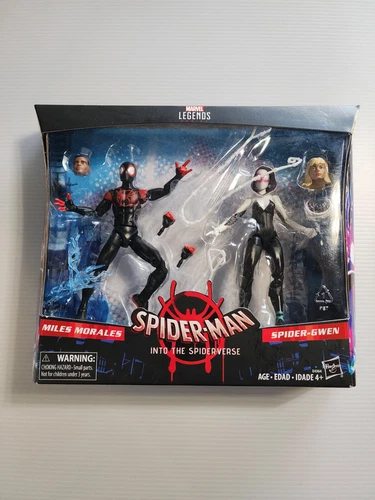 Paquete de 2 leyendas de Marvel - verso Into the Spider - Miles Morales Spider-Gwen 