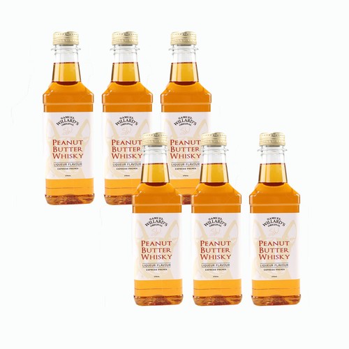 6x Samuel Willards PreMix Peanut Butter Whisky Liqueur 375ml makes 1.125l - 第 1/4 張圖片