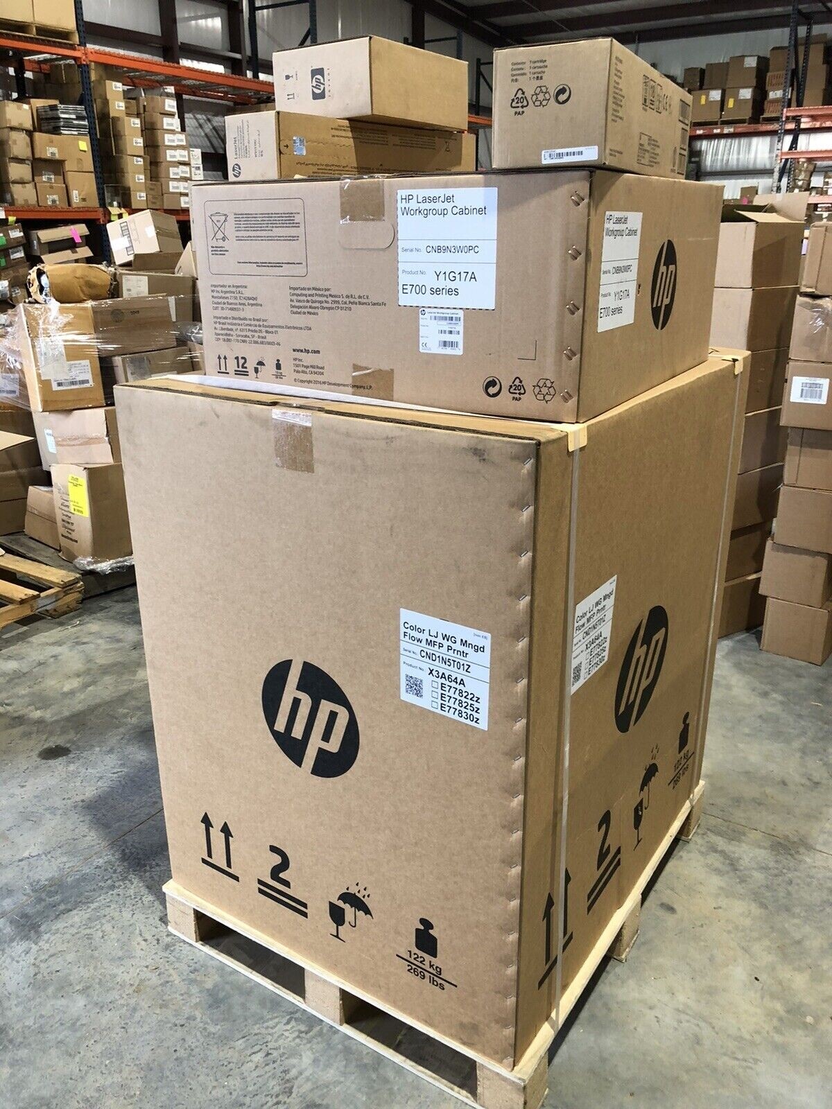 New HP Color LaserJet Managed Flow Printer MFP E77800 Series 5 Toners