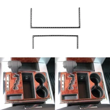 Gear Shift Panel Storage Panel Frame Carbon Fiber Strip Trim For Ram 1500 09-15