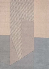 New Hand-Tufted Milky Blue/Rose Petal nz wool Area Rug Living Room office room r