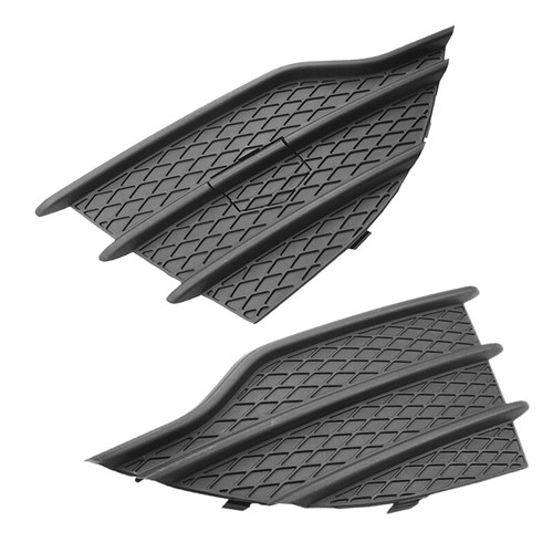 Front Bumper Grille & Fog Light Bezels For Ford Escape 2013-2016 - Chrome Trim, 3-Piece Set