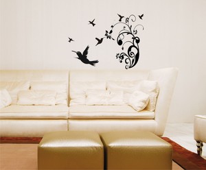 Colibríes Wall Decals etiqueta extraíble Escena Pájaros Mural naturaleza Decoración Arte Colibríes Wall Decals etiqueta extraíble Escena Pájaros Mural naturaleza Decoración Arte