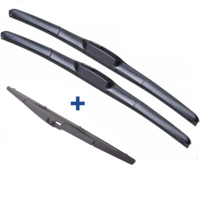 Wiper Blades Hybrid Aero For Daewoo Matiz Hatch 1999-2005 FRT PAIR & REAR 3xBL