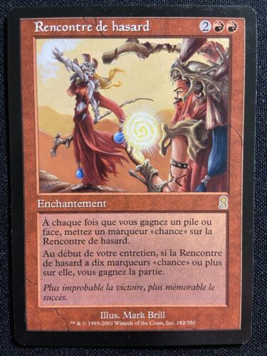 Carte Magic Rare FR Edition Odyssée Enchantement Rouge Rencontre Hasard NM 3354B - Photo 1/6