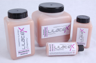 Hautfarbenes dickflüssiges Lilatex Latex 1Liter für Wunden - Halloween is coming